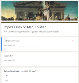 pope essay on man epistle 1