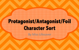 Protagonist/Antagonist/Foil Character Sorting Activity