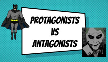 Preview of Protagonists vs Antagonists Mini Lesson- Google Slides- EDITABLE