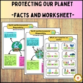 Protecting Our Planet & facts and worksheet