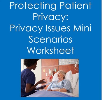 Preview of Protecting Patient Privacy- Privacy Issues Mini Scenarios (Health Sciences)