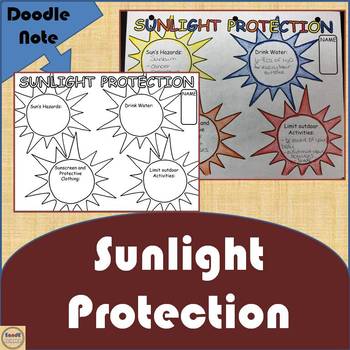 Preview of Protection from the Sun Science Doodle & Learn Notes
