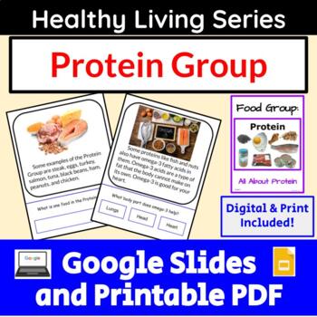 Preview of Protein Food Group Special Education for Google Slides and PDF