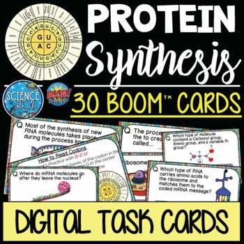 Preview of Protein Synthesis Boom Cards