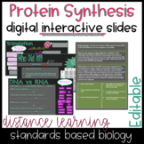 Protein Synthesis Digital Slides for Distance Learning & D