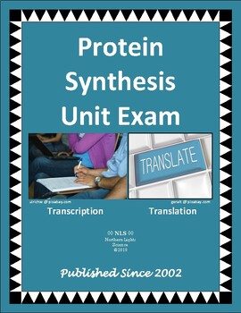 Preview of Protein Synthesis Unit Test