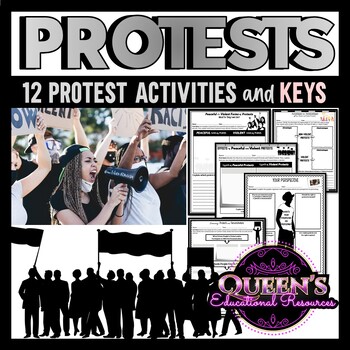 Preview of Protest Worksheets | Protest Activities | Civil Rights Movement | Civil Rights