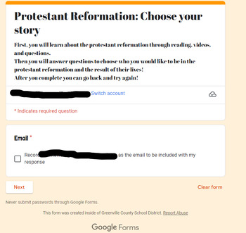 Preview of Protestant Reformation: Choose your Story