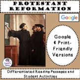 Protestant Reformation Differentiated Close Read Lesson Pr