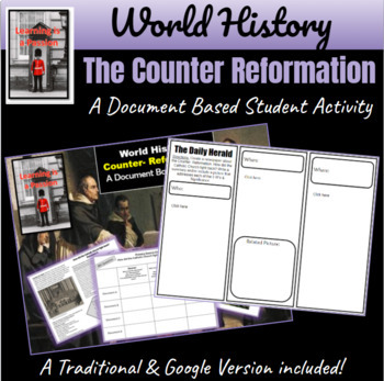 Preview of World History | Protestant & Counter-Reformation | Document Based Activity