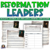 Protestant Reformation Leaders - Reading Comprehension and