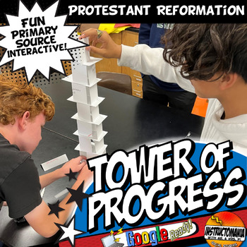 Preview of Protestant Reformation Tower of Progress Primary Source Reading Passage Activity