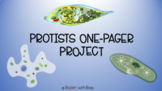 Protists One-Pager Project: Digital-Learning Friendly