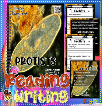 Preview of Protists | The Six Kingdoms | Reading Comprehension + Keys