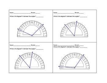 Preview of Protractor Do Now