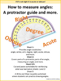 How to use a protractor to measure angles.