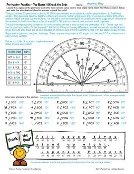 protractor practice you name it crack the code activity distance