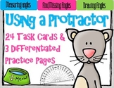 Protractor Practice and Measuring Angles: 24 Task Cards fo