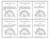 Protractor Problem Solving Task Cards