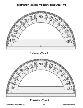 protractor teacher modeling template resource free tpt