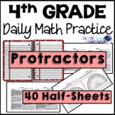 Protractors Daily Math Review 4th Grade Bell Ringers Warm Ups