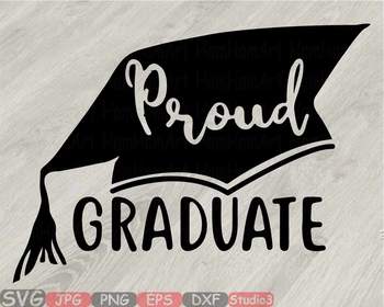 Download Proud Graduate Silhouette Svg Hat Grad Cap Kindergarten High School 822s