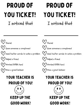 Preview of Proud of You Ticket