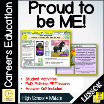 Preview of Proud to be me Lesson