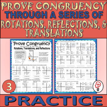 Preview of Prove Congruency through a Series of Transformations - Practice - 8.G.A.2