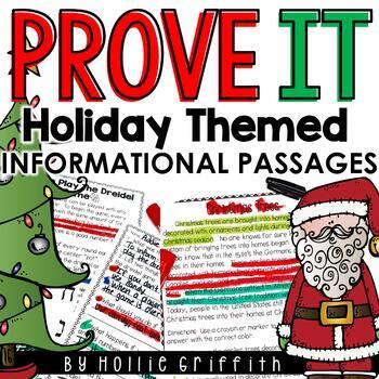 Preview of Prove It Christmas and Holidays Around the World Reading Comprehension Passages