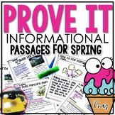 Prove IT  End of Year Reading Comprehension Passages | Ice