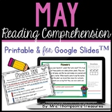 May Reading Comprehension Prove It Printable & Google Slid