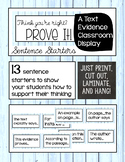 Prove It! - Text Evidence Visual Display