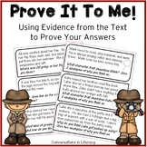 Prove It To Me! Comprehension Freebie | Distance Learning