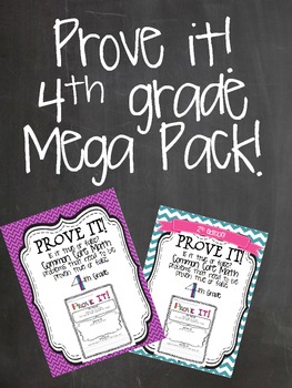 Preview of Prove it! {4th grade Common Core math problems} MEGA PACK!