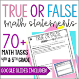 Prove it! True or False Math Tasks *with Google Slides™ an
