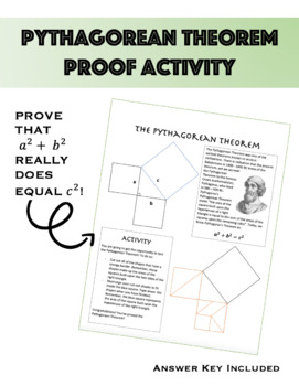 Preview of Prove the Pythagorean theorem | Proof Activity