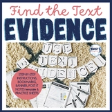 Finding text evidence reading passages worksheets, 3rd, 4t