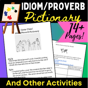 Preview of Proverb Idiom Pictionary- PLUS so much more!