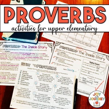 Preview of Proverbs Bible Activities
