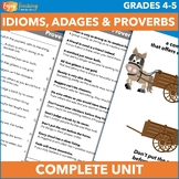 Lists of Idioms, Adages and Proverbs with Anchor Charts, A