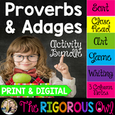 Proverbs and Adages Activities - Print & Digital - Literac