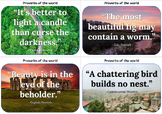 Proverbs and Sayings of the World - Display