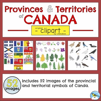 Preview of Provincial and Territorial Symbols of Canada - Clip Art