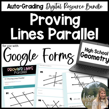 Preview of Proving Lines Parallel Google Forms Homework