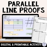 Proving Lines Parallel and Parallel Line Proofs Digital an