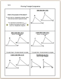Proving Triangle Congruence Notes