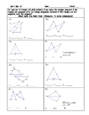 Proving Triangles Congruent Quiz or Worksheet