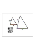 Proving Triangles Similar QR Code Activity
