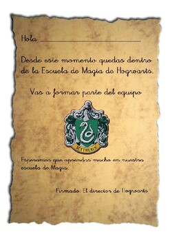 Preview of Proyecto Harry Potter: Cartas de invitación